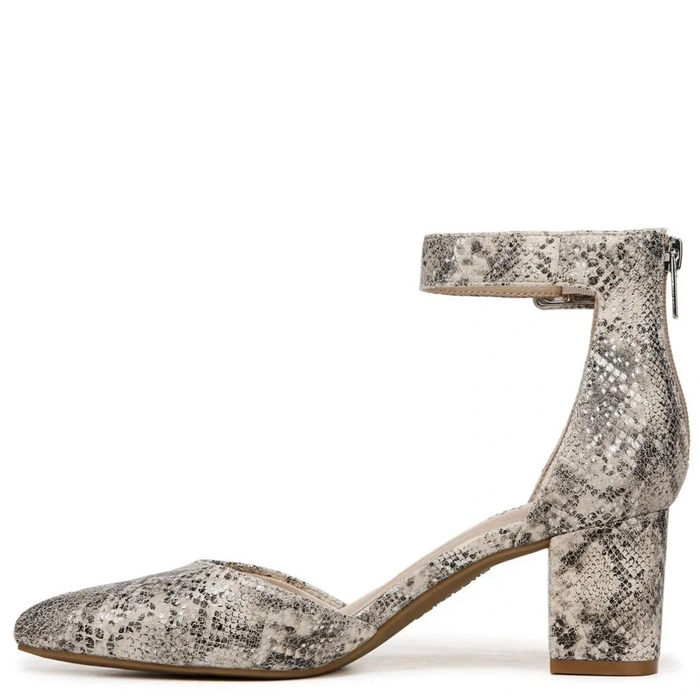 LifeStride Women's Admire Block Heel Dress Sandal - Taupe Multi size 6